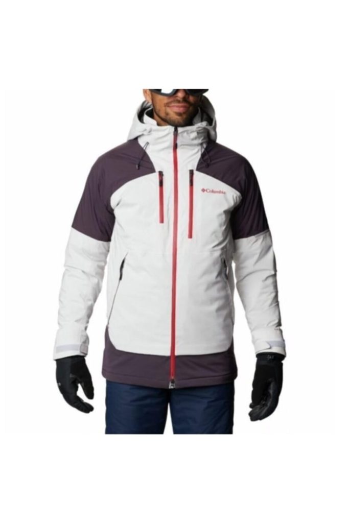 کاپشن کوهنوردی حرفه ای اورجینال رنگ کرمی و مشکی