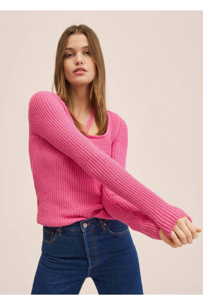 منگو: پلیور شیک صورتی